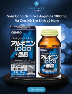 Viên Uống Orihiro L-Arginine 1000mg Và Zinc